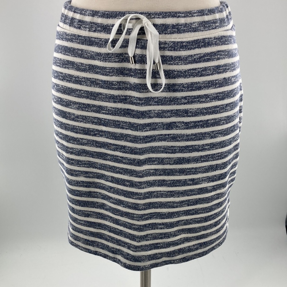 Kenzie Terry Stripped Skirt with Drawstring Women’s Large
